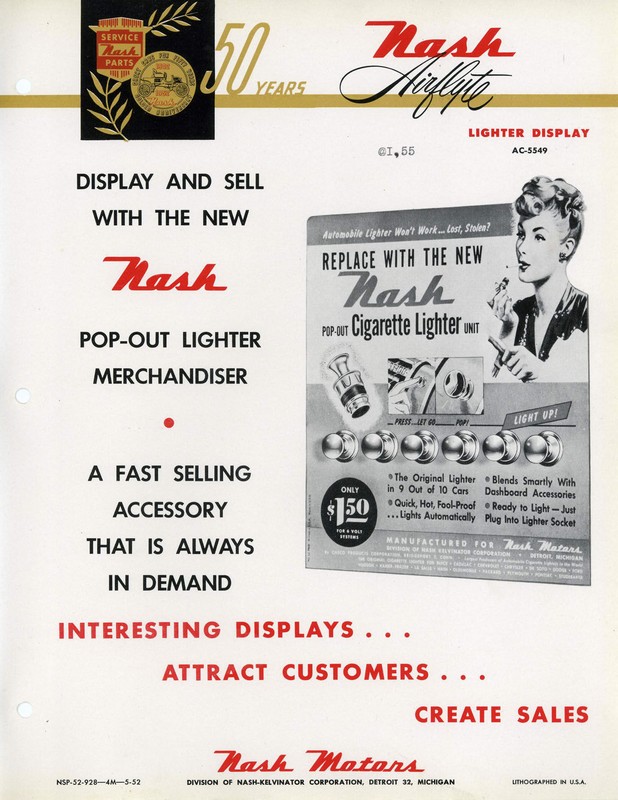 1952 Nash Accessories Booklet Page 9